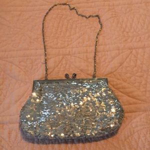 Jessica McClintoch Silver handbag
